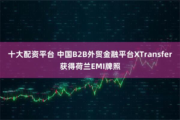 十大配资平台 中国B2B外贸金融平台XTransfer获得荷兰EMI牌照